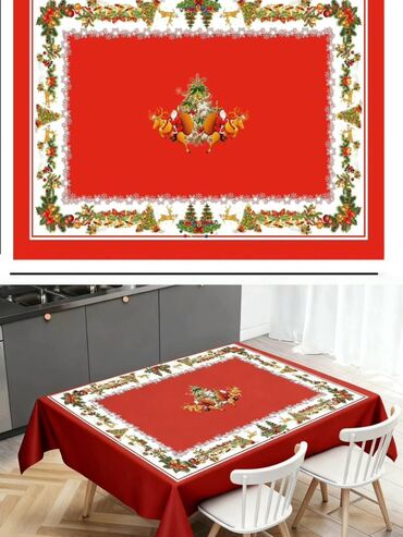 Kuhinjski tekstil: Stolnjak, Novo, bоја - Crvena — 2