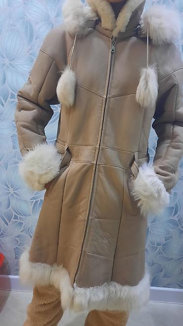 Дубленки: Дубленка, Классическая модель, Турция, По колено, С капюшоном, S — 7