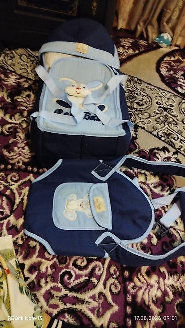 Uşaq dünyası: Uşaq üçün daşıma seti – Rain Baby - Rəng: tünd göy/çəhrayı-mavi — 2
