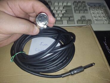Другая аудиотехника: Кабель для микрофона Female XLR to Male 1/4 (6.35mm) TS, 5 метра