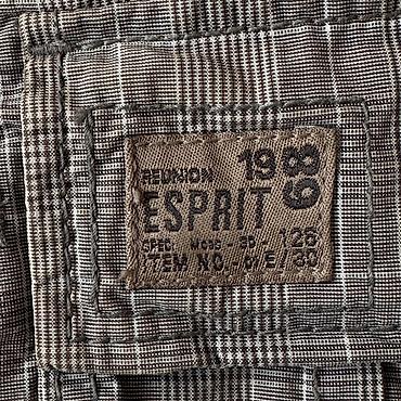 бу серебро: Винтажные Мужские шорты-бермуды Esprit - Цвет: темно-серый с тонкой — 2