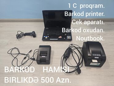 Biznes üçün program təminatı: Kassa avadanligi dest şekilde satilir Noutbook C 1 proqrami. Barkot