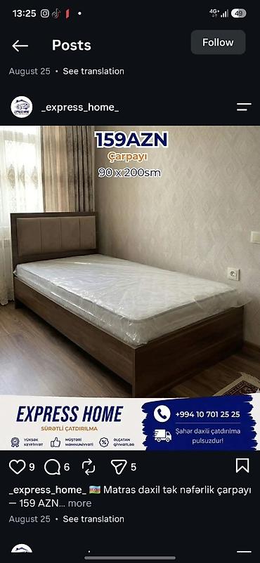 Yataq otağı dəstləri: Mebel dəsti – yataq otağı və iş/kampaniya üçün funksional həllər Dəst — 20