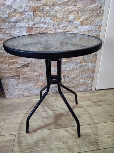 Stolovi: BAŠTENSKI STO Stakleni stočić za bašte,terase,dvorišta. KALJENO — 3