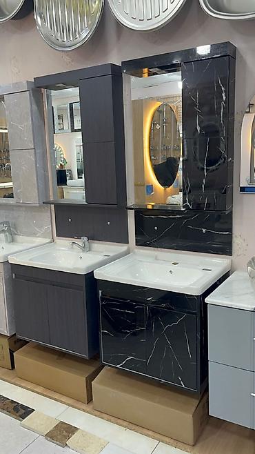 hamam skafi: Məhsul: Hamam üçün lavabo dəstləri və şkaf modulları Xüsusiyyətlər: - — 2