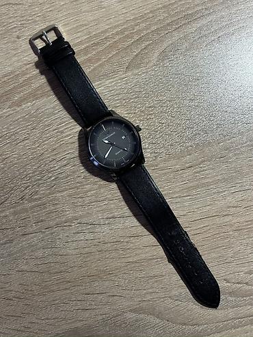 saat armani: Emporio Armani kişi qol saatı – minimalist dizayn, qara rəngli klassik — 2