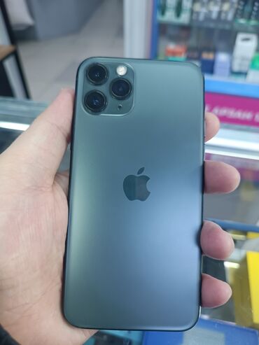купить телефон google pixel 6: IPhone 11 Pro, Колдонулган, 256 ГБ, Matte Midnight Green, Заряддоочу түзүлүш, 93 %