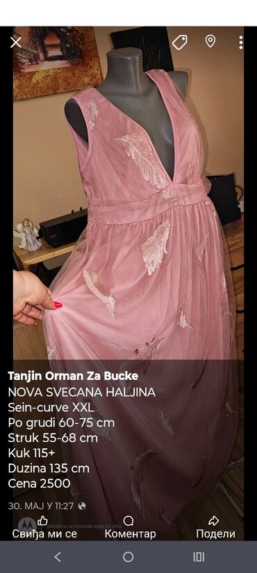 Topovi: Pretty Woman, 5XL (EU 50), Cvetni, bоја - Crna — 10