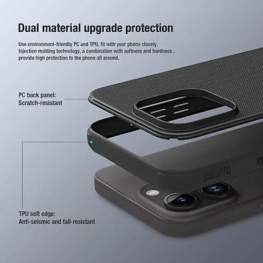 Maske i futrole za telefone: Maska Nillkin Scrub Pro za iPhone 15 Pro Max 6.7 zelena. Kataloški — 5