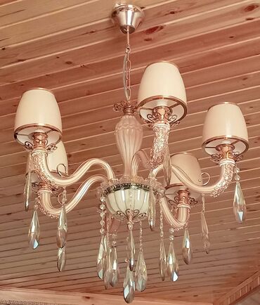 стол для кормления: Çılçıraq, 6 lampa, Metal