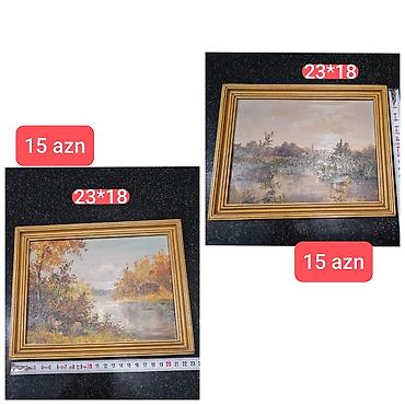 Rəsm tablosu — təbiət mənzərələri (2 variant) - Ölçü: 23×18 sm (hər lalafo.az -da Rəsm tablosu — təbiət mənzərələri (2 variant) - Ölçü: 23×18 sm (hər