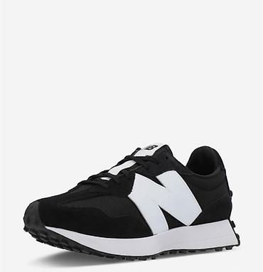 Кроссовки и спортивная обувь: Кроссовки New Balance 327, черно-белые - Дизайн в ретро-стиле с — 2