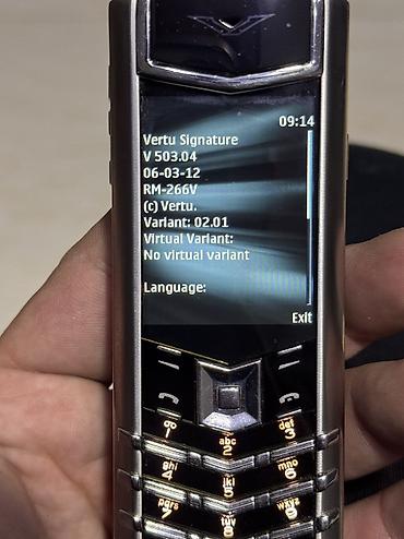 telf: Vertu Signature Touch, 4 GB, rəng - Gümüşü, Düyməli — 5
