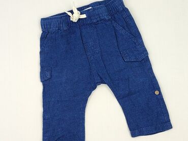 Spodnie jeansowe, H&M, 6-9 miesięcy, stan - Idealny