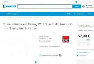 Stege: Ugaona stega Bessey WS3 - Tip: profesionalna ugaona stega za spajanje — 12