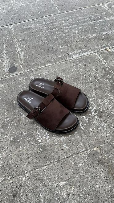 Босоножки, сандалии, шлепанцы: Unisex slayd sandaletləri – Diyi a Lan - Rənglər: qara və qəhvəyi - — 3