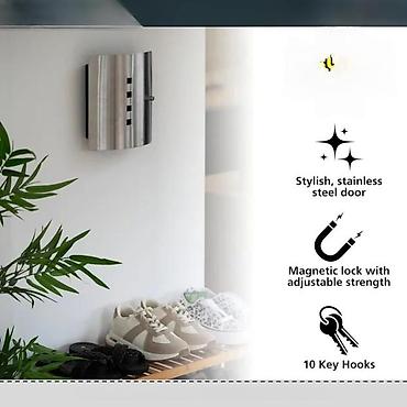 forma ideale barski set: Burg Wächter Key Box Quad – zidna kutija za ključeve - Moderan front — 2