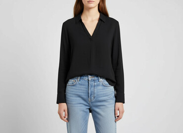 bluzka h m basic: H&M L.O.G.G., Koszula damska, rozmiar S