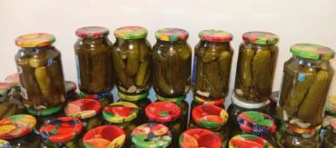 Digər qida məhsulları: Ev üsulu marinadlı xıyar konservləri - Şüşə bankalarda, hermetik