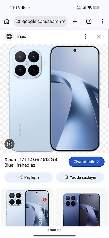 a3 kagiz: Xiaomi 14T, 512 GB, rəng - Mavi, 
 Kredit — 5