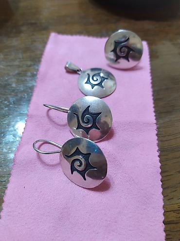 Серебряные наборы украшений: Набор украшений, Проба 925, Женские, Новый — 12