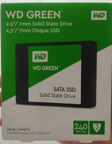 жесткий диск накопитель: Накопитель, Новый, Western Digital (WD), SSD, 2.5", Для ноутбука