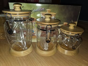 Хлебницы: Saxlama qablari - Ölçülər: 3 fərqli həcm (böyük, orta, kiçik) –