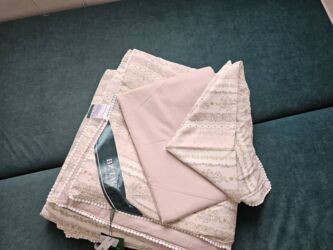 Комплекты постельного белья: Муслиновые постельное белье с нежными цветочными принтами - Материал — 17