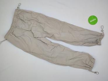 jeansy ecru: PULL&BEAR, Spodnie cargo damskie, rozmiar S — 3