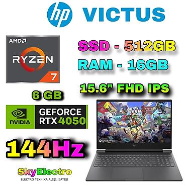 alienware: Yeni HP Victus, 15.6 ", AMD Ryzen 7, 512 GB, Rayonlara çatdırılma, Ünvandan götürmə, Ödənişli çatdırılma — 1