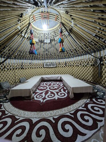 Аренда юрт: Аренда юрты, Каркас Деревянный, 65 баш, С полом — 19