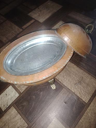 ritual samlar: Diqqet. Mis qabdan ibarət klassik servis üçün isidici Komplekt — 2