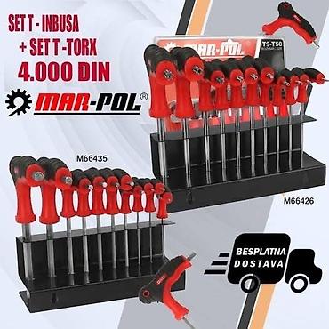alati beograd: MAR-POL set T-ručnih ključeva: kombinovani set imbus (hex) i T-Torx — 1