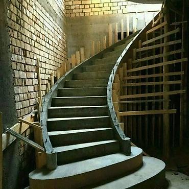 Бетонные лестницы: Изготовление на бетонный лестнице любой сложная проектная Кыргызстане — 17