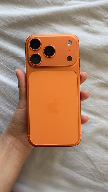 IPhone 17 Pro, Б/у, 512 ГБ, Оранжевый, Кабель, Коробка, 93 %