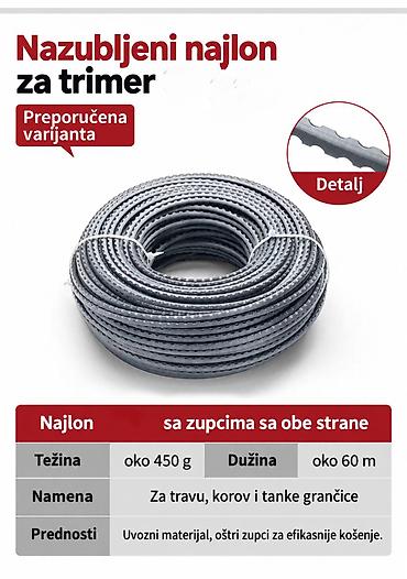uradi sam staze: Najlon za trimer (silk) za košenje trave, korova i održavanje — 3