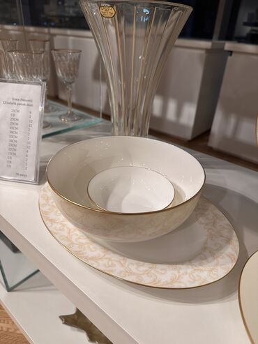 Nahar dəstləri və servizlər: Nahar dəsti, rəng - Sarı, Farfor, 12 nəfərlik, Yaponiya — 8