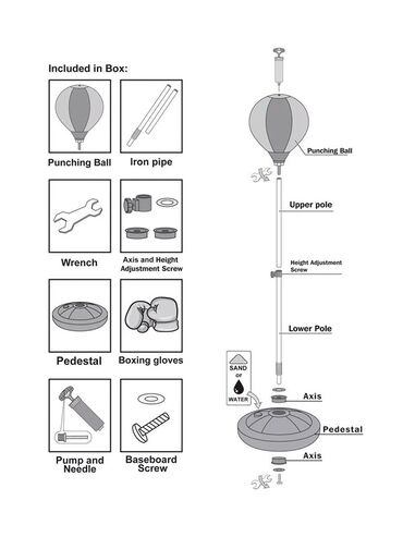 Боксерские груши: 🥊 Напольный бокс-набор с грушей на стойке — для подростков! Идеально — 7