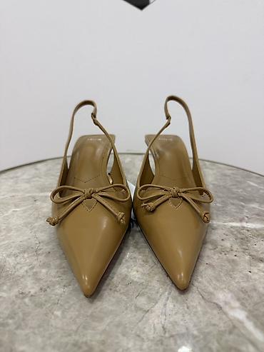 e8 kit: Mango (MNG) qadın slingback tufliləri - Model: kiltə dabanlı — 3