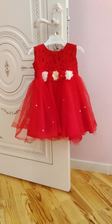 Платья: Детское платье цвет - Красный