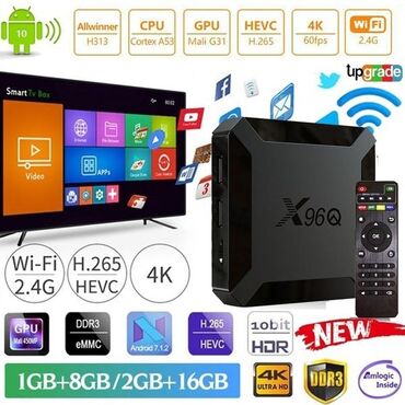 TV və video üçün aksesuarlar: TV BOX android box smart box 1ram-8yaddaw 55azn 2ram-16yaddaw 60 azn