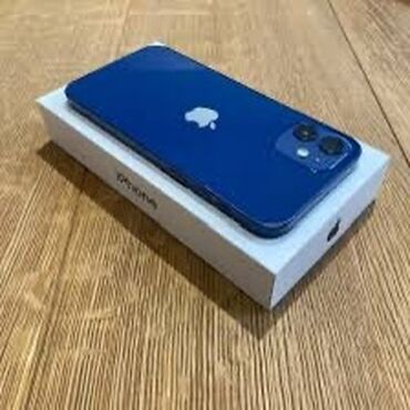 айфоны телефон: IPhone 12, Б/у, 256 ГБ, Синий, Защитное стекло, Чехол, 79 %