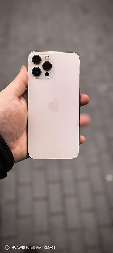 iphone case: IPhone 12 Pro Max, 256 GB, Matte Gold, Zəmanət, Sənədlərlə, Face ID — 1