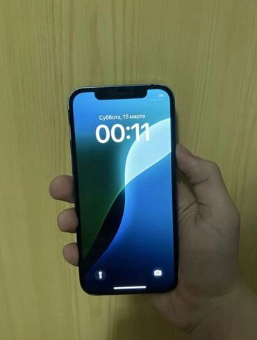 айфон 12 pro цена бишкек: IPhone 12, Колдонулган, 128 ГБ, Көк, Заряддоочу түзүлүш, Коргоочу айнек, Каптама, 100 %