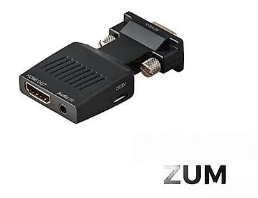 Druga oprema za računare i laptopove: VGA na HDMI konverter sa audio ulazom Opis: - Aktivni adapter — 1