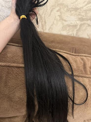 Şəxsi əşyalar: Təbii qara saç tutamı - Material: 100% təbii insan saçı - Rəng: tünd — 4