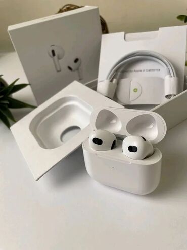 earpods 3: Вкладыши, Apple, Новый, Беспроводные (Bluetooth), Классические