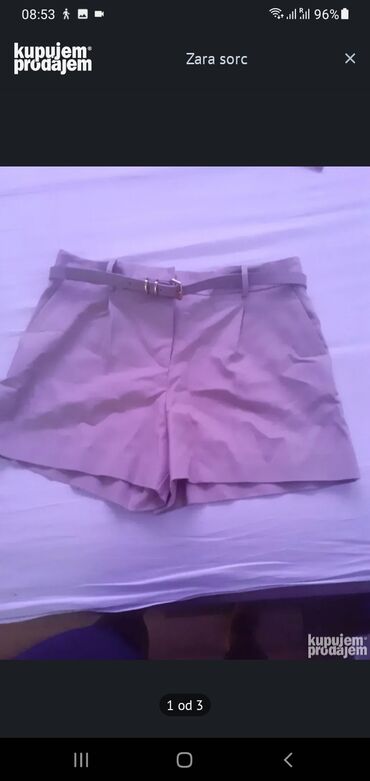 pvc pantalone: M (EU 38), color - Beige, Single-colored