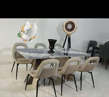 lovhe: Qonaq otağı üçün, Yeni, Açılmayan, Dördbucaq masa, 6 stul — 1