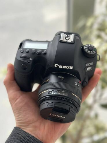 canon 6d mark 2 qiymeti: Canon 6D mark II Canon 50mm F1.4 İdeal vəziyyətdədir. 50mm yeni